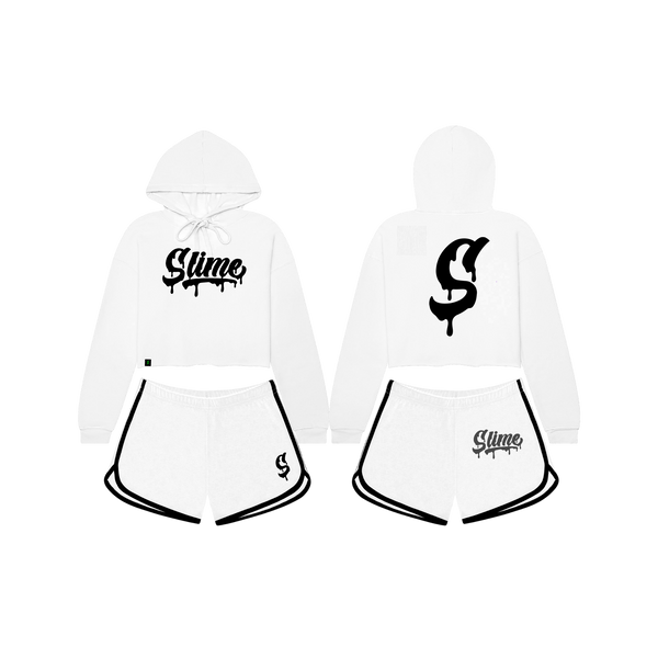 Crop Hoodie Set