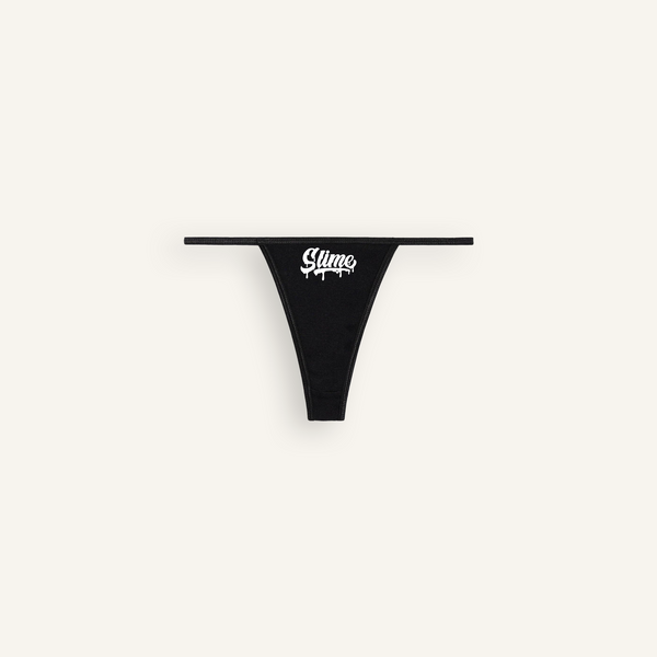 BLK Baby Rib Thong