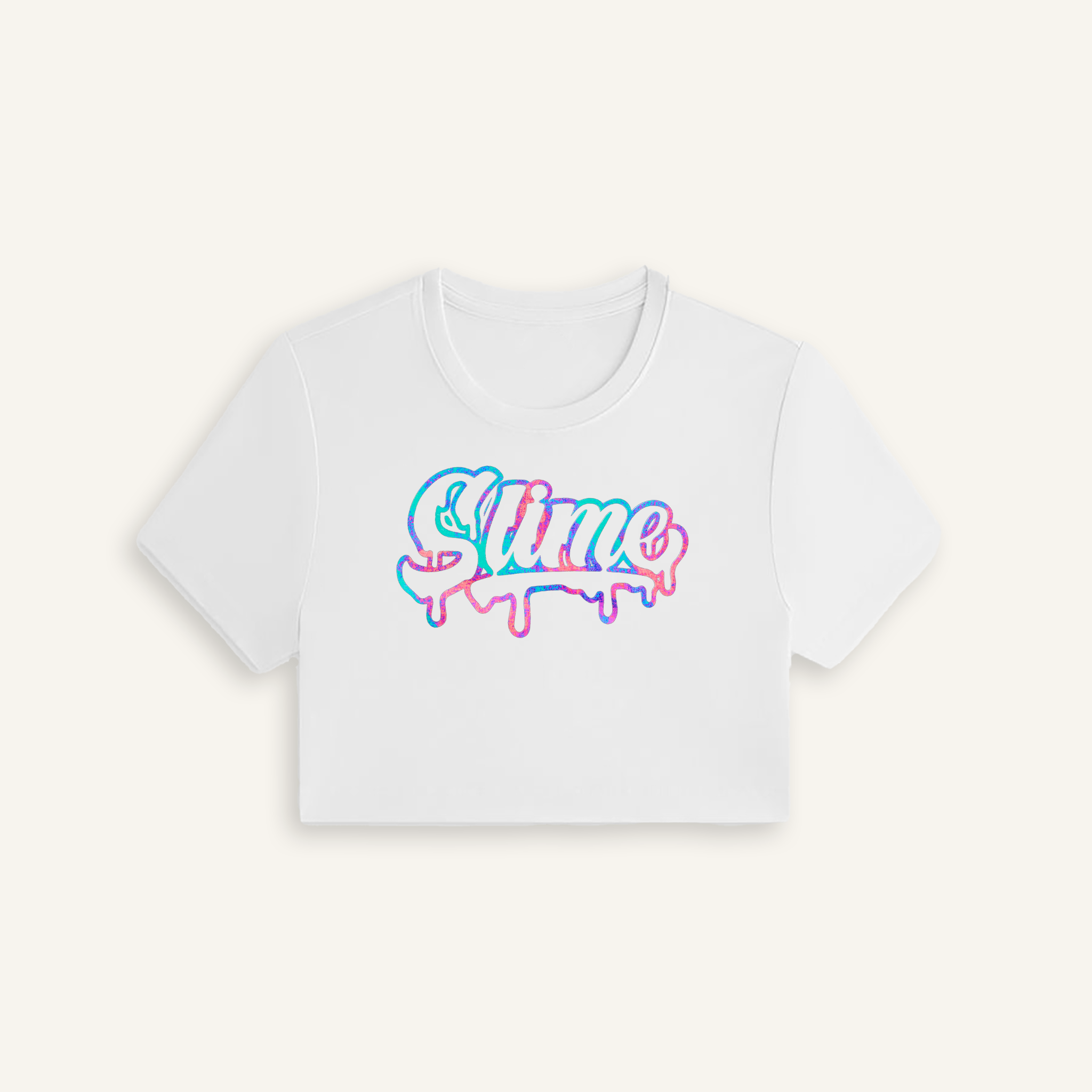 Rainbow Slime Crop T-Shirt